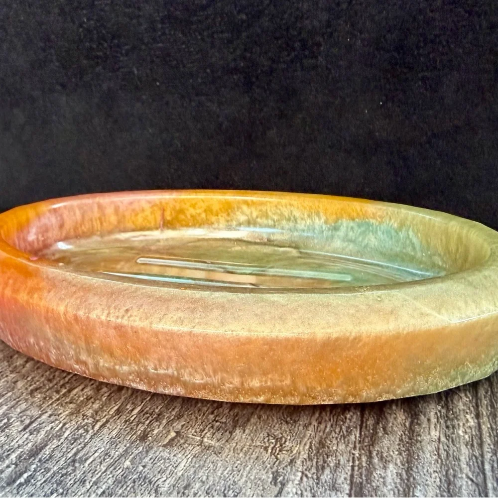Multicolor Oval Soap Dish
